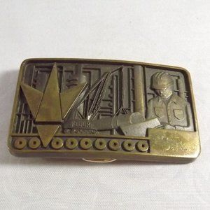 FLUOR Oil Refinery Energy Sector Belt Buckle
